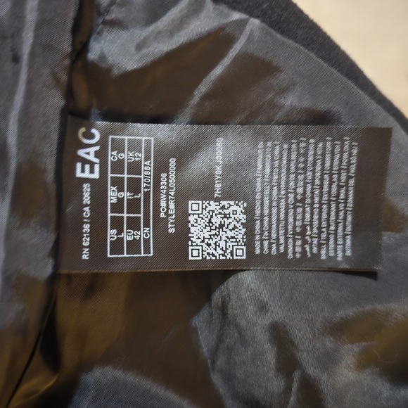 Guess Wool Blend Coat Faux Fur Collar Black Womens LG Blazer Style Cropped - Picture 5 of 7